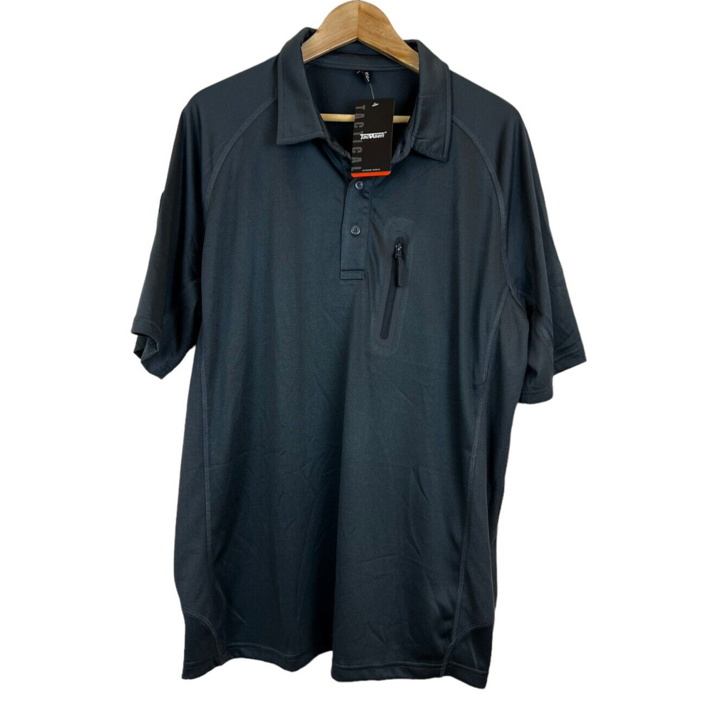 TacVasen Tactical Short Sleeve Polo‎ First Grade Class B Men's Size XL Gray